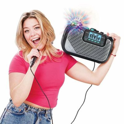 Vtech Kaiutin karaokemikrofonilla Super Sound Musta Muovi