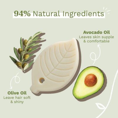 Mustela Schampobar Bio shampoo 75 g Valkoinen