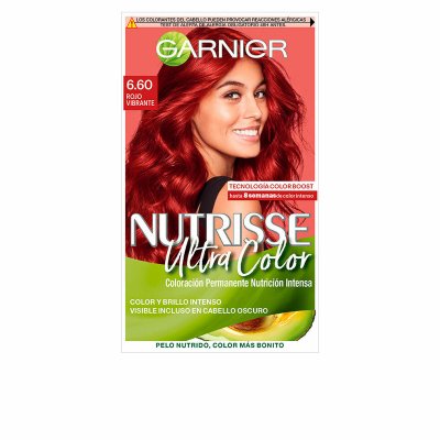 Garnier Pysyvä väriaine Nutrisse Intense Ruby Nº 6. 60 6, 60-punainen Vibrant (3 osaa)