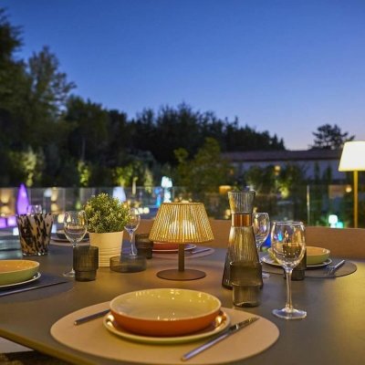 Lumisky LED-lamppu Standy Mini Raffy Ruskea Muovinen