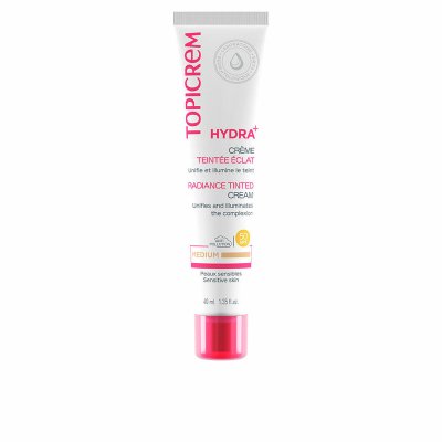 Topicrem Värillinen kosteusvoide Hydra+ Keskinopea Spf 50 40 ml