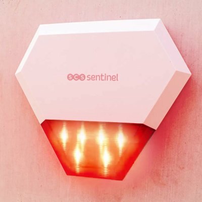 SCS SENTINEL Hälytyssireeni Ulkopuoli Valkoinen