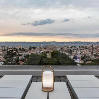 Lumisky Pöytälamppu Valkoinen Puu