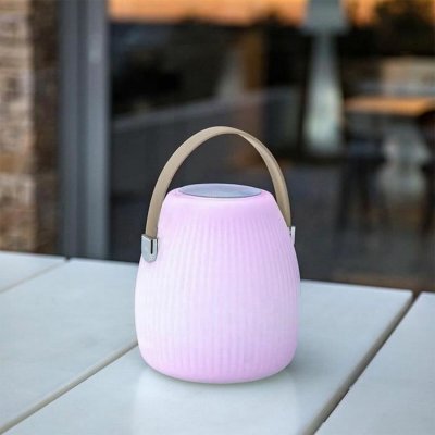 Lumisky Bluetooth-kaiutin LED-valolla 5 W Valkoinen Metalli