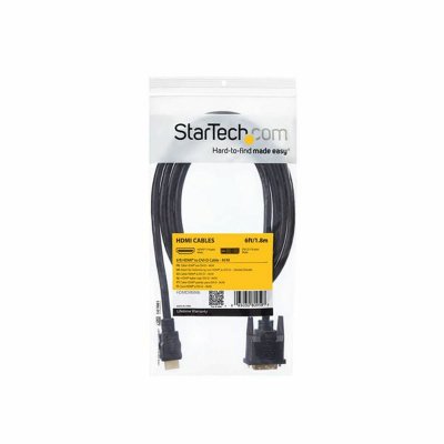 Startech HDMI - DVI adapteri HDMIDVIMM6 Musta