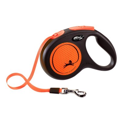 Koiran talutushihna Flexi NEW NEON 5 m Oranssi Koko Metalli