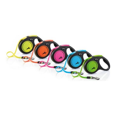 Koiran talutushihna Flexi NEW NEON 5 m Koko Vihreä Metalli
