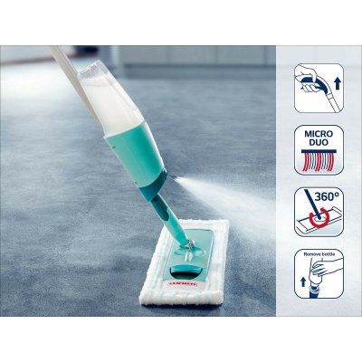 Leifheit Mikrokuitumoppi Easy Spray XL Sumutin Turkoosi Muovi