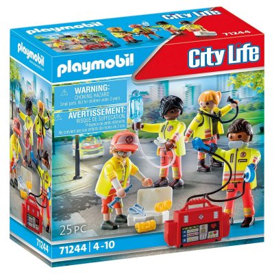 Playmobil Playset 71244 City Life Rescue Team 25 Kappaletta Muovi