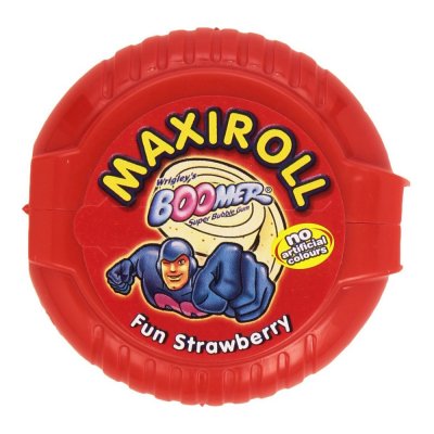 Kauwgom Boomer MaxiRoll Aardbei (56 g)