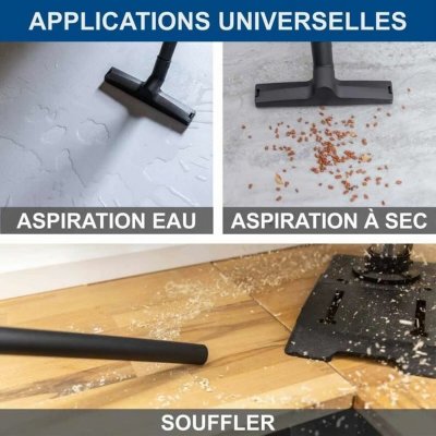 Scheppach Märkä ja kuiva pölynimuri 1200 W 20 kPa 25 L Ruostumaton teräs