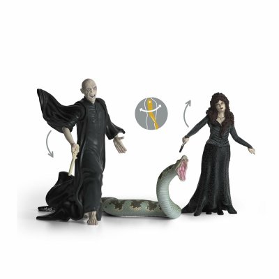 Schleich Toimintahahmot Voldemort, Nagini and Bellatrix (3 osaa) Ruskea