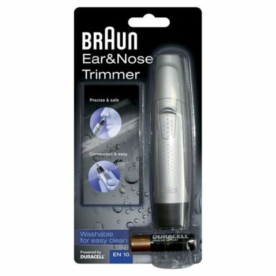 Braun Hiustenleikkuri Exact Series Ear & Nose 1 AA Hopea Ruostumaton teräs