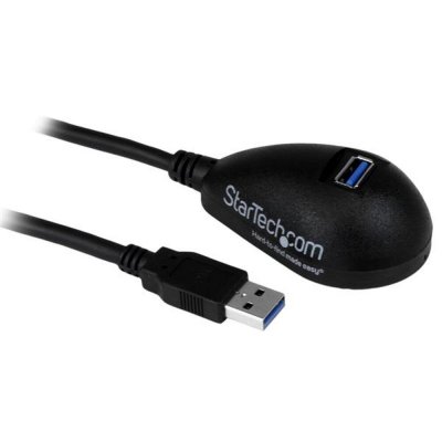 USB-Kaapeli Startech USB3SEXT5DKB Musta