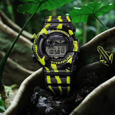 Casio G-Shock Miesten rannekellot FROGMAN POISON DART FROG EDT. (Ø 50 mm) Vihreä Lasi