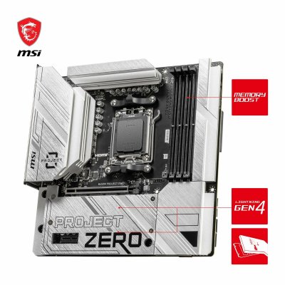 MSI Emolevy AMD AM5 B650 Musta
