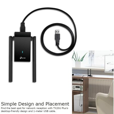 TP-Link Tukiasema Archer TX20U Plus Musta Muovi