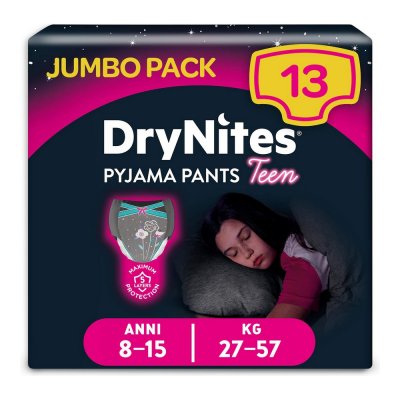 Tyttöjen pikkuhousupaketti DryNites Pyjama Pants Teen (13 uds)