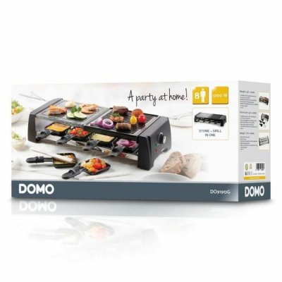 DOMO Sähkögrilli DO9190G 1200W 1200 W Musta Ruostumaton teräs