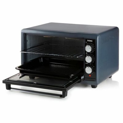 DOMO Mini sähköuuni 1300 W Musta Ruostumaton teräs