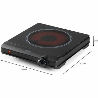 DOMO Lasikeraaminen keittolevy DO30111KP 1250 W Musta
