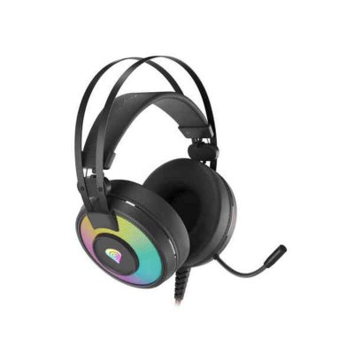 Kuulokkeet mikrofonilla Genesis Neon 600 RGB Musta
