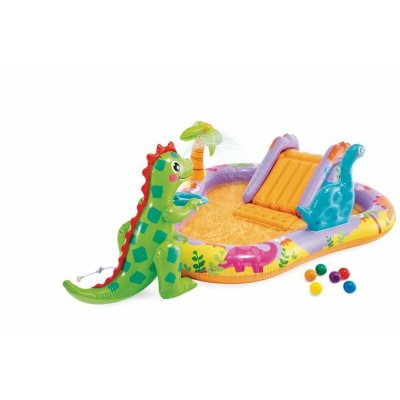Intex Puhallettava lasten kahluuallas Dino Park 201 x 157 69 cm