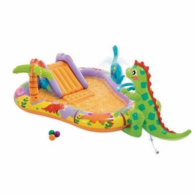 Intex Puhallettava lasten kahluuallas Dino Park 201 x 157 69 cm