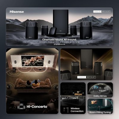 Hisense Soundbar HT SATURN Musta