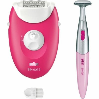 Braun Elektroninen karvanpoistolaite 3-202 Fuksia Valkoinen
