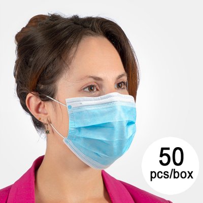 BigBuy Wellness Kertakäyttöiset naamiot 3 kerroksella NS (50 kpl)