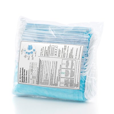 BigBuy Wellness Kertakäyttöiset naamiot 3 kerroksella NS (50 kpl)