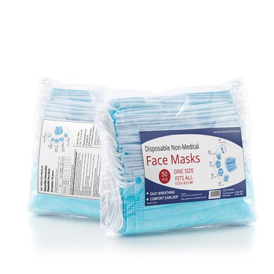 BigBuy Wellness Kertakäyttöiset naamiot 3 kerroksella NS (50 kpl)