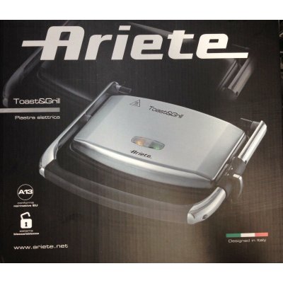 Ariete Sähkögrilli 1911 1000 W Hopea Ruostumaton teräs