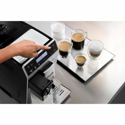 DeLonghi Superautomaattinen kahvinkeitin Cappuccino ETAM 29. 660. SB Hopeinen 1450 W 15 bar 1, 4 L Musta Ruostumaton teräs