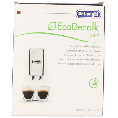 DeLonghi Kalkinpoistaja EcoDecalk 2x100ml 2 x 100 ml kahvinkeittimelle Valkoinen Muovi