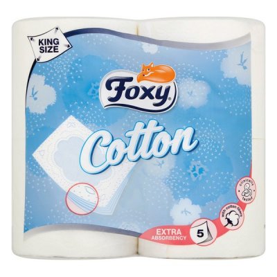 Vessapaperirulla Cotton Foxy Cotton (4 uds)