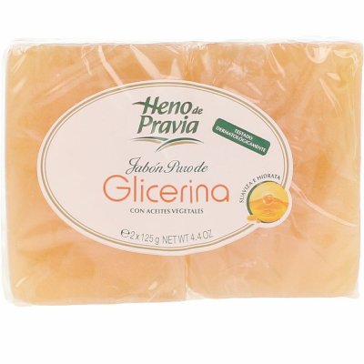 Heno De Pravia Luonnon glyseriini palasaippua Aceites Vegetales 125 g 2 osaa