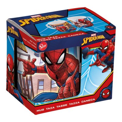 Spiderman Muki Spider-Man Great power Sininen Punainen Keraminen 350 ml Valkoinen Keramiikka