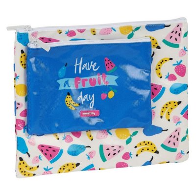 Safta Pussukka Fruits Valkoinen Puuvilla