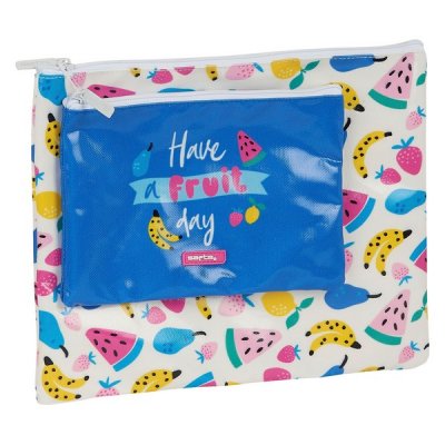 Safta Pussukka Fruits Valkoinen Puuvilla