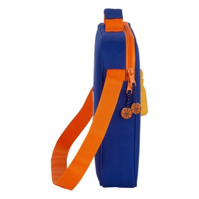 Schultasche Valencia Basket Blau Orange (38 x 28 x 6 cm)