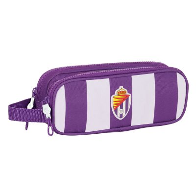 Real Valladolid C. F. Kaksilokeroinen laukkku Valkoinen Purppura 21 x 8 6 cm Polyesteri