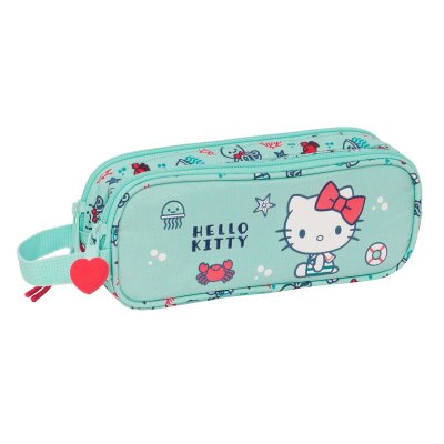 Hello Kitty Kaksilokeroinen laukkku Sea lovers Turkoosi 21 x 8 6 cm Polyesteri