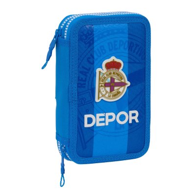 R. C. Deportivo de La Coruña Tuplapenaali Sininen 12. 5 x 19. 4 cm (28 Kappaletta) Polyesteri