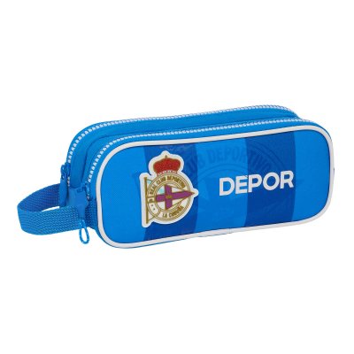 R. C. Deportivo de La Coruña Kaksilokeroinen laukkku Sininen 21 x 8 6 cm Polyesteri