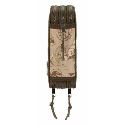 Jurassic World Kolmoiskynäkotelo Hiekka 12, 5 x 19, 5, cm 37 Kappaletta Ruskea Polyesteri