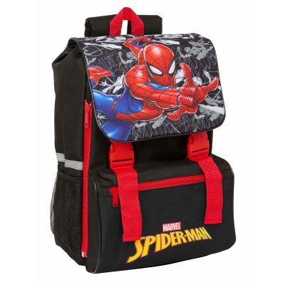 Koululaukku Spider-Man Musta Punainen 18,5 x 41 x 15 cm