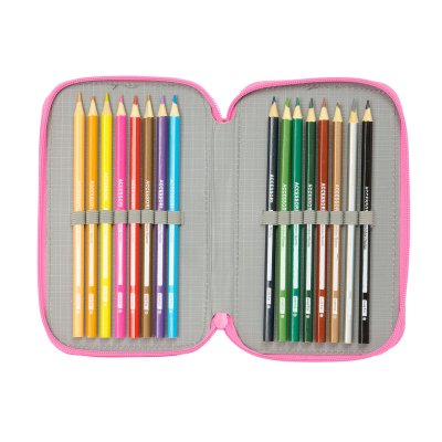 Gabby's Dollhouse Kolmoiskynäkotelo Confetti Pinkki Turkoosi 12, 5 x 19, 5, cm 37 Kappaletta Polyesteri