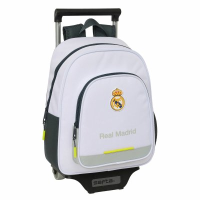 Koululaukku Real Madrid C.F. Valkoinen 28 x 34 x 10 cm